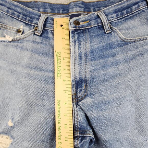 Mens 34x32 Straight Leg Natural Distressed Great Faded Ranch Wear Workwear Jeans - Picture 7 of 11